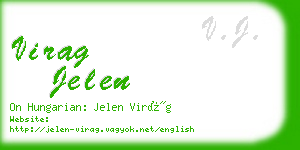 virag jelen business card